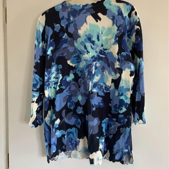 Issac Mizrahi Floral Cardigan - Picture 3 of 3